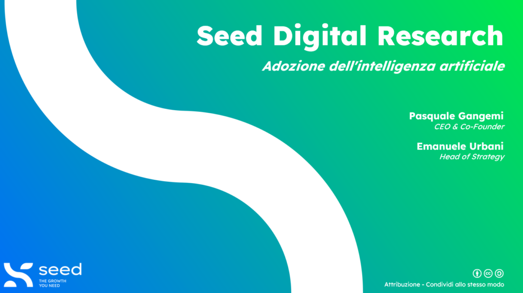 Cover Ricerca Seed sull'Intelligenza Artificiale